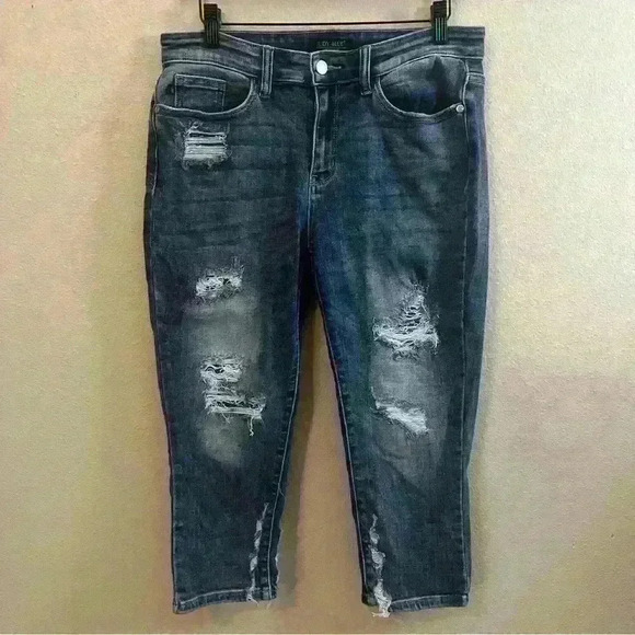 Judy Blue Distressed Boyfriend Fit Size 29 - Picture 1 of 8